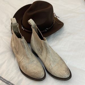 Freebird snakeskin booties